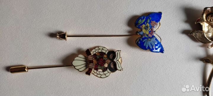 Броши эмаль. Англия, Америка, СССР