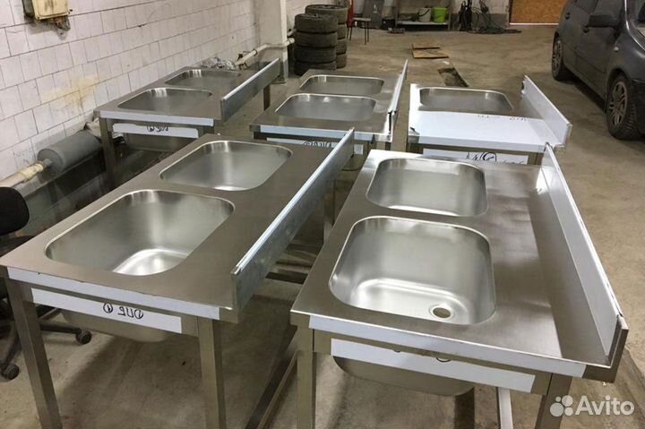Мойка двойная из нержавеющей стали нержавейка