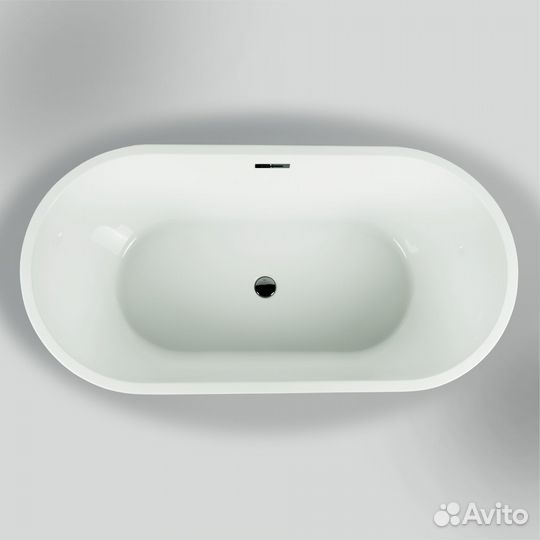 Ванна отдельностоящая акриловая norro n-5038 ч/б