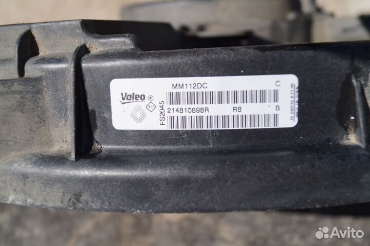 Вентилятор радиатора охлаждения Меган 3, Флюенс