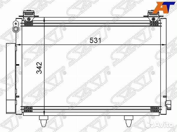 Радиатор кондиционера toyota vitz