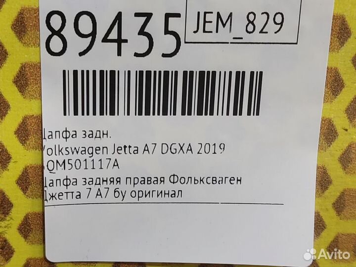 Цапфа задняя Volkswagen Jetta JEM dgxa 2019