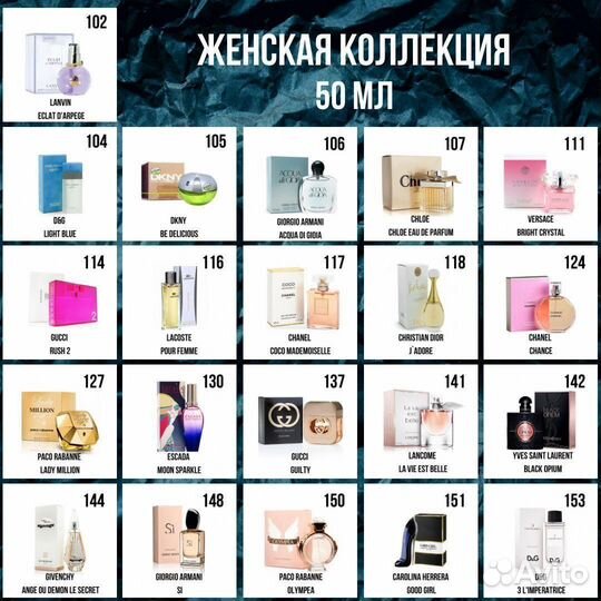 Номерные духи Essens