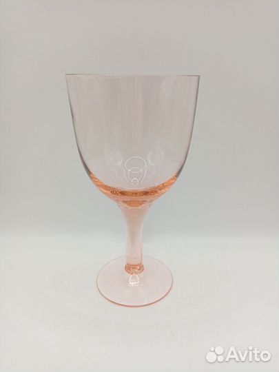 Бокалы Фужеры Розовое Цветное Стекло СССР Винтаж