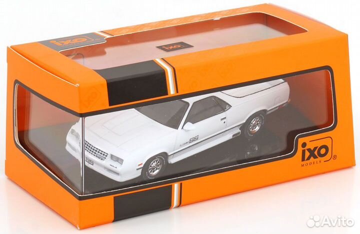 1/43 1987 Chevrolet El Camino белый Ixo