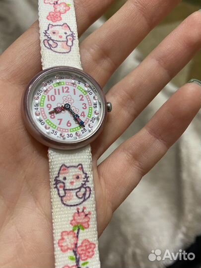 Детские швейцарские часы водонепроницаемые