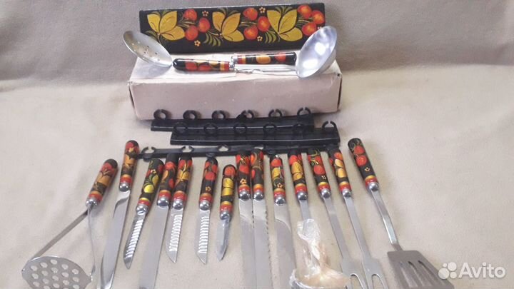 Набор для кухни,Хохлома