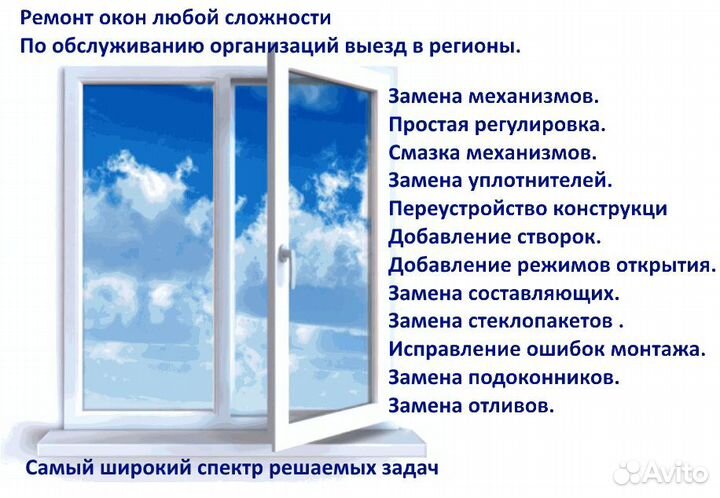 Ремонт и установка пластиковых окон и дверей