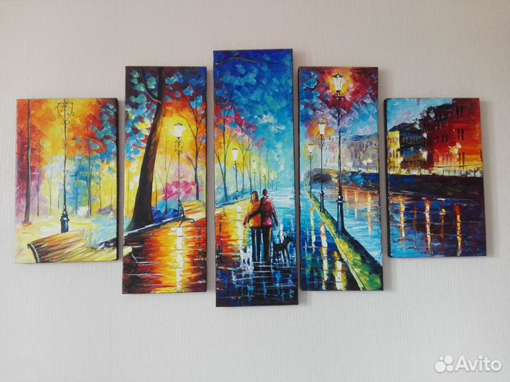 Картина модульная маслом
