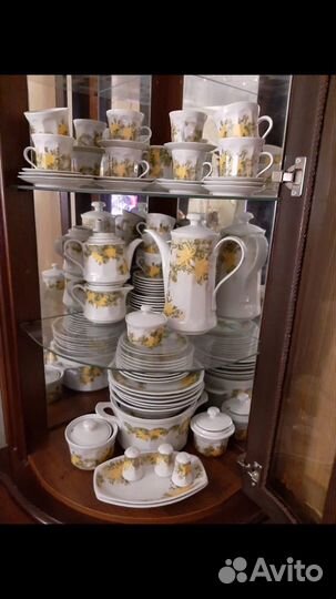 Сервиз чайный гдр Хризантема