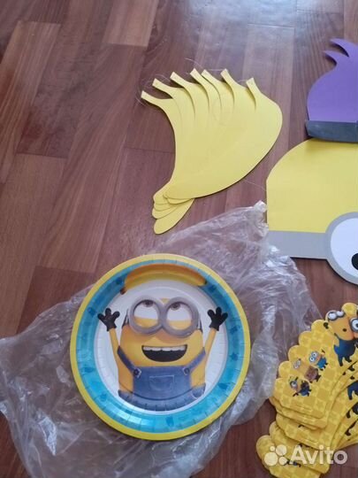 Аксессуары для Дня Рождения в стиле Миньоны