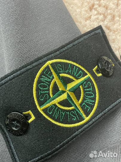 Зип-худи Stone Island цвет серый