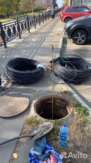 Бригада монтажников кабеля