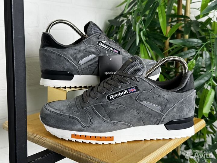 Кроссовки мужские Reebok Classic замша 41-46 серые