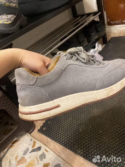 Красовки кожа замш