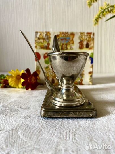 Посеребренная антикварная пашотница