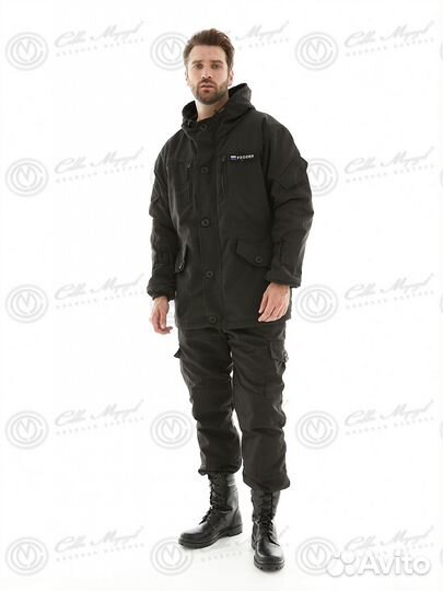 Костюм горка 5 деми Черный / Rip - Stop