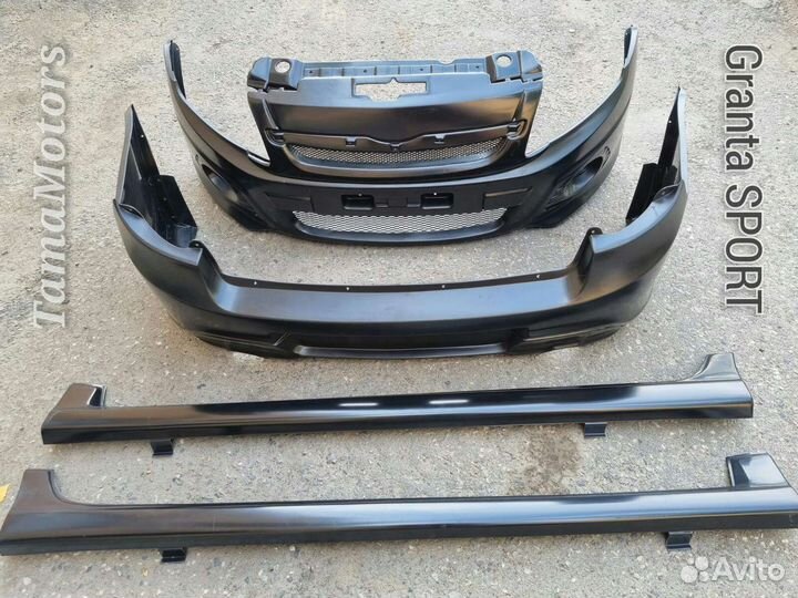 Набор бамперов и порогов Гранта Спорт