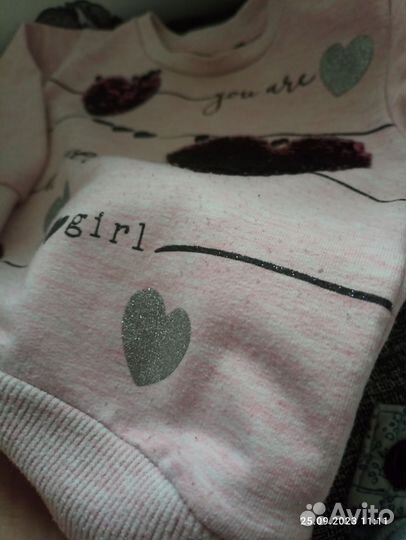 Пакет одежды для девочки 74, есть что-то 80