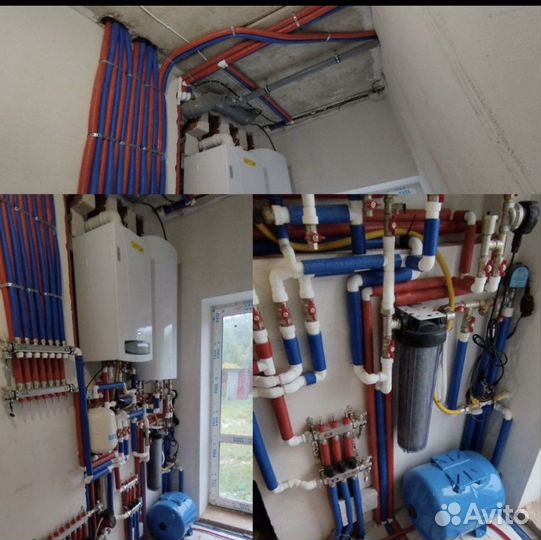 Монтаж систем Отопления/Водоснабжения/Канализации