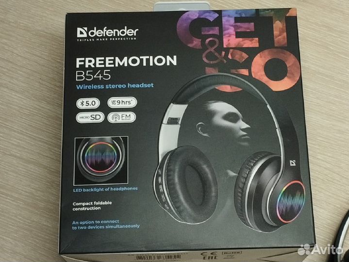 Беспроводные bluetooth наушники с подсветкой