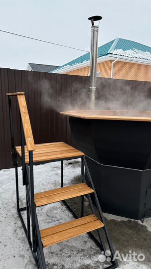 Банный чан на дровах