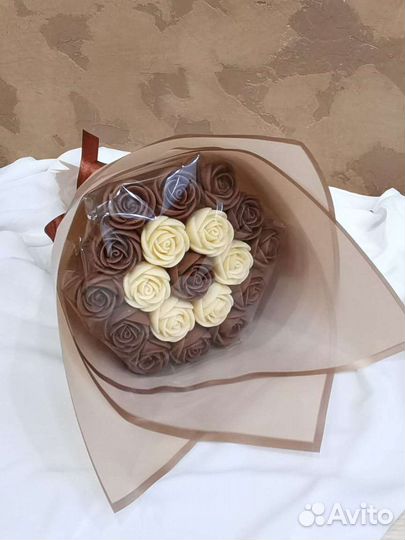 Букет из шоколадных мини роз