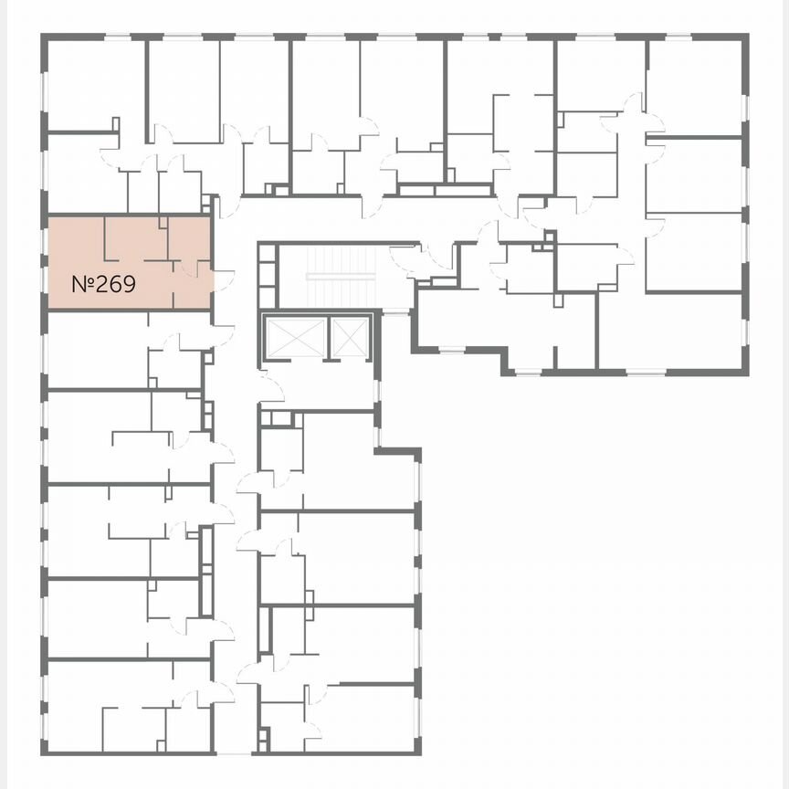 Апартаменты-студия, 28,2 м², 2/17 эт.