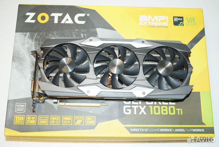 Видеокарта Zotac AMP Extreme GTX 1080Ti