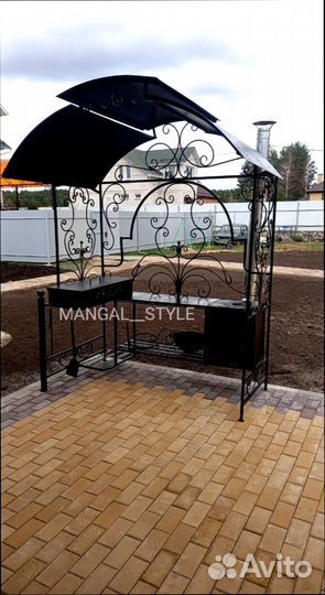Мангал с крышей