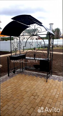 Мангал с крышей