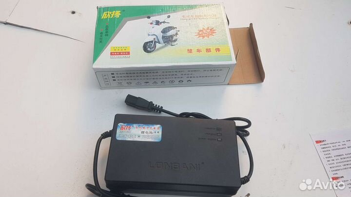 Зарядка li-ion 36 v (42 v) 2a для аккумуляторов