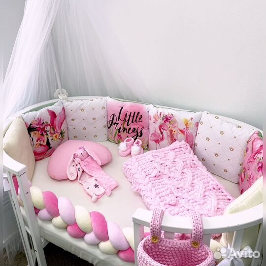 Бортики в детскую кроватку новые