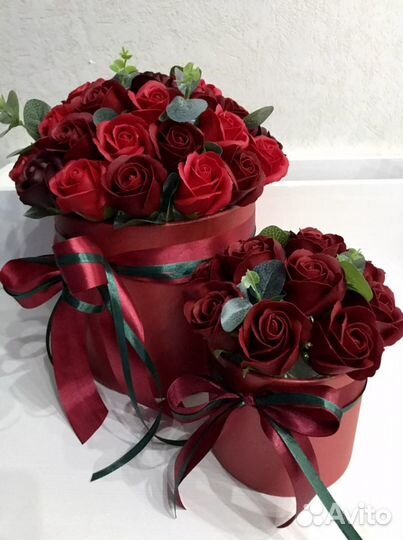 Букеты из мыльных роз