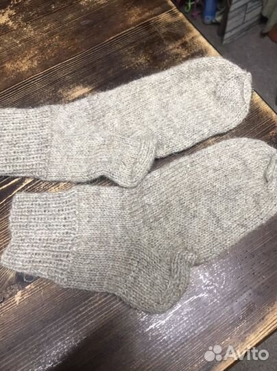 Носки чистая шерсть вяжу на заказ