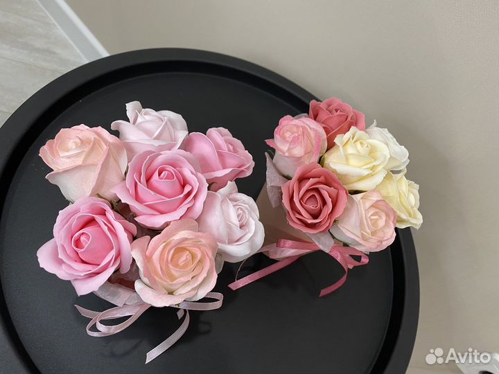 Букет-комплимент цветов из мыла