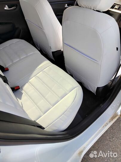 Авточехлы из экокожи+установка