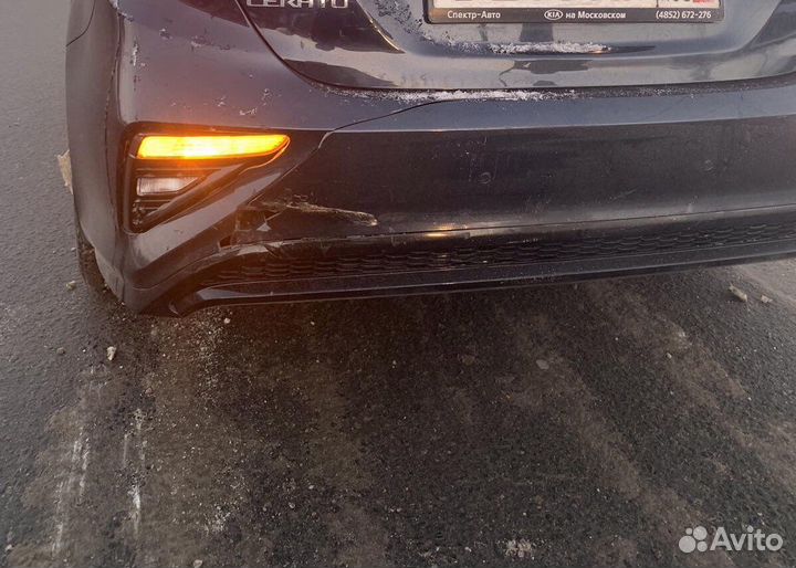 KIA Cerato Юбка заднего бампера