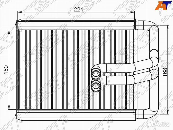 Радиатор Kia Sportage 2003- sthn503950