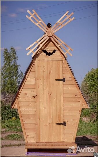 Дачный туалет деревянный TOP223