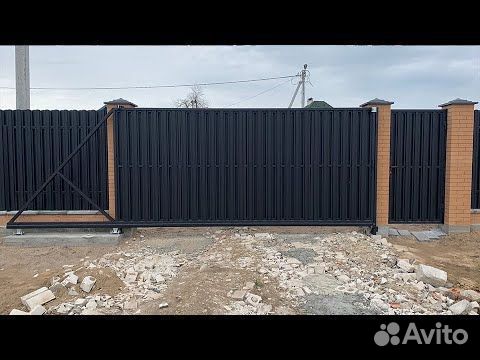 Откатные ворота под ключ