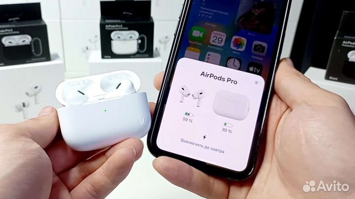 Airpods Pro 2 (Оригинальный микрофон, Видеообзор)