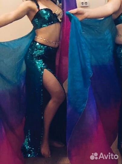 Костюм для восточного танца двойной