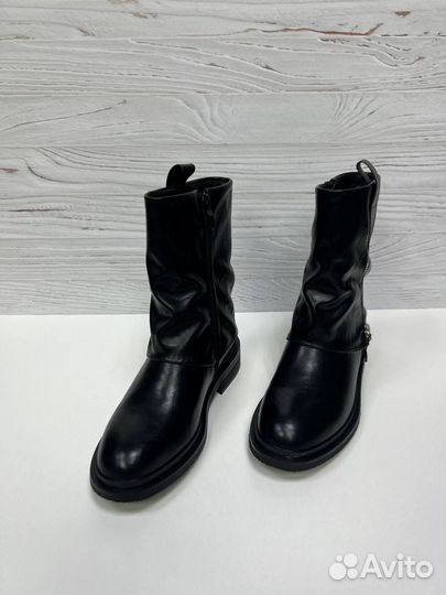 Полусапоги натуральная кожа зимние