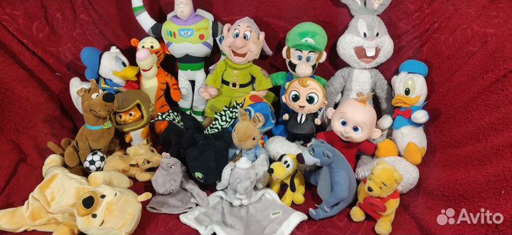 Мягкие игрушки Дисней, Макдональдс и Икеа