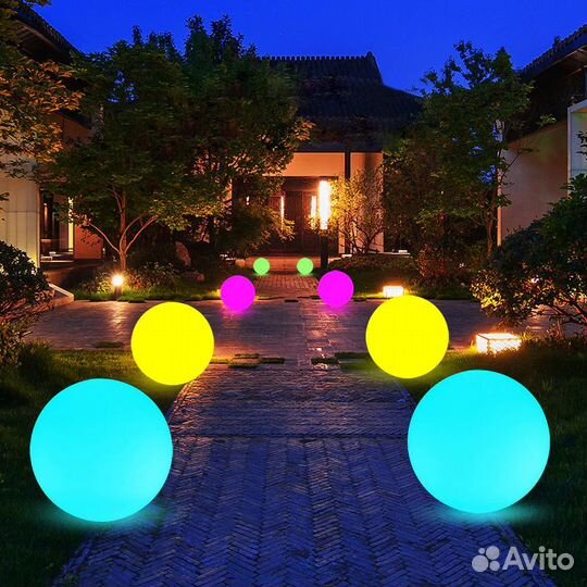 Светодиодный светильник шар 80 см RGB IP65 220 В