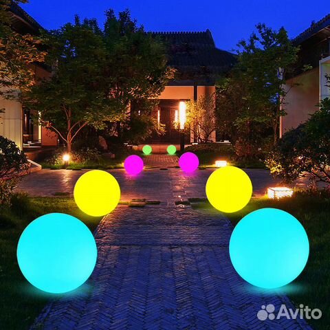 Светодиодный светильник шар 80 см RGB IP65 220 В