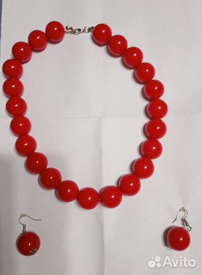 Бусы и серьги
