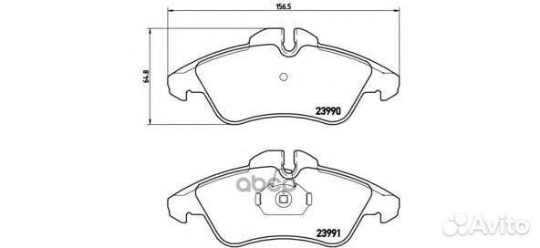 К-т дисков. тормоз. колодок P50080 Brembo