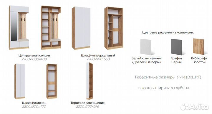 Руэлла Прихожая комплектация 2